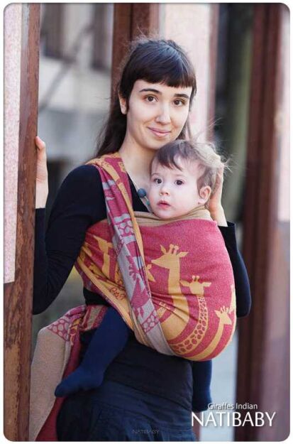 Tragetuch Natibaby Muster Giraffes Indian s2.jpg