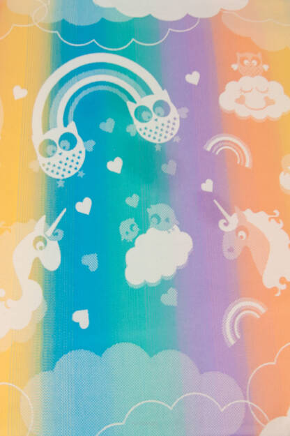 Unicorn Cotton Candy Crazy Rainbow, RING SLING, [100% Baumwolle]
