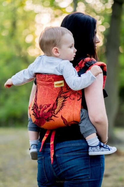 Glowing Phoenix Laranja, ONBUHIMO CARRIER, [100% Baumwolle]