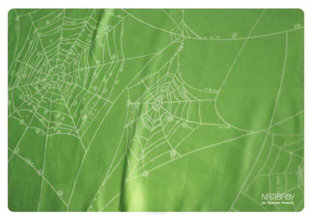 Ring Sling Natibaby Muster Tela spiderweb_green2.jpg