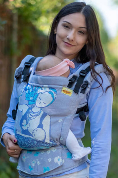 Breastfeeding Sitting Mama Pastel, NatiGrow Adjustable Carrier, [90% Baumwolle, 10% Polyester]