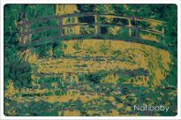 Tragetuch Natibaby Muster Water Lyly Pond With Japanese Bridge Water-Lyly-Pond-With-Japanese-Bridge-hemp-1.jpg