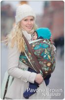 Tragetuch Natibaby Muster Pavone Brown 1418203635s1.jpg
