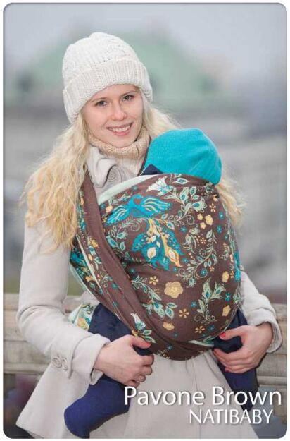 Tragetuch Natibaby Muster Pavone Brown 1418203635s2.jpg