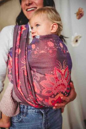 Peony Coral Dream, WRAP, [77% Baumwolle, 14% Leinen, 5% Ramie, 4% Seide]