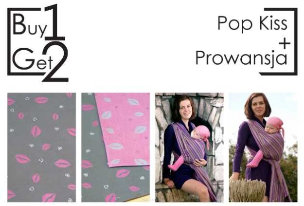Buy1Get2 Pop Kiss 5.2 + Prowansja RING L chusta dla dziecka, chusty dla dzieci, chusta dla niemowląt, chusty dla niemowląt, chusta do noszenia dziecka, chusty do noszenia dzieci, bezpieczna chusta, bezpieczne chusty