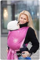 Ring Sling Natibaby Muster Dandelions Rosa s1.jpg