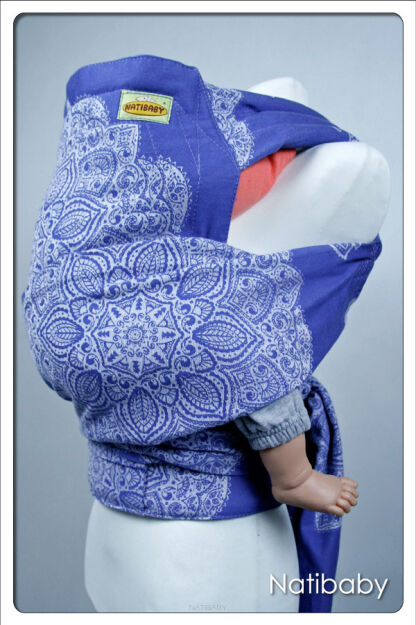 half buckle Ergonomische Tragehilfe Natibaby Muster Adornos Indios Blue Adornos-Indios-Blue-3.jpg