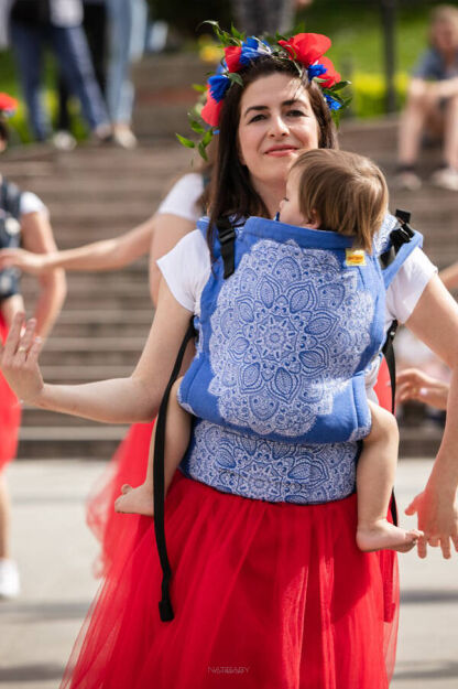 BABY Adornos Indios Blue Wersja 2, NATIGO carrier [100% Baumwolle]