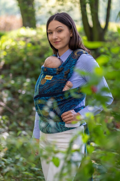 Starry Night Glitter, Half Buckle Grow Carrier, [93% Baumwolle, 7% Polyester]