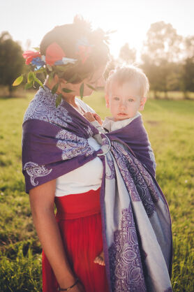 Adornos Indios Purple, Ring Sling, [100% Baumwolle]