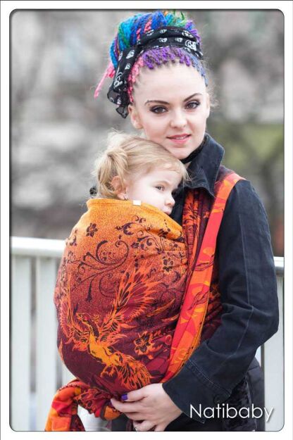 Tragetuch Natibaby Muster Glowing Phoenix Phoenix-In-Fire-01.jpg