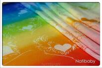 Natigo Ergonomische Tragehilfe Natibaby Muster Wings Of Love Rainbow White Wings-of-Love-Rainbow-White-3-.JPG