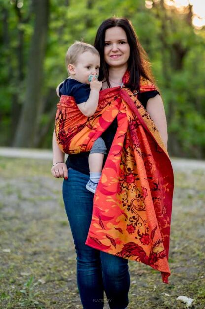 Glowing Phoenix Laranja, Ring Sling, [100% Baumwolle]