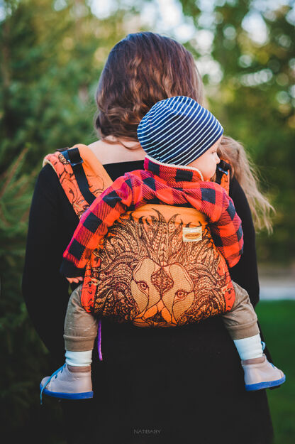 Friendly Lion Red, ONBUHIMO CARRIER, [100% Baumwolle]