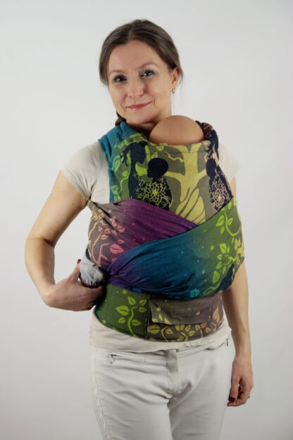 Flying Without Wings Indigo, HALF BUCKLE CARRIER, [100% Baumwolle]
