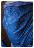 Ring Sling Natibaby Muster Quadroses Granat/ Wrzos QUADROSES_INDIGO_HEATHER3.jpg