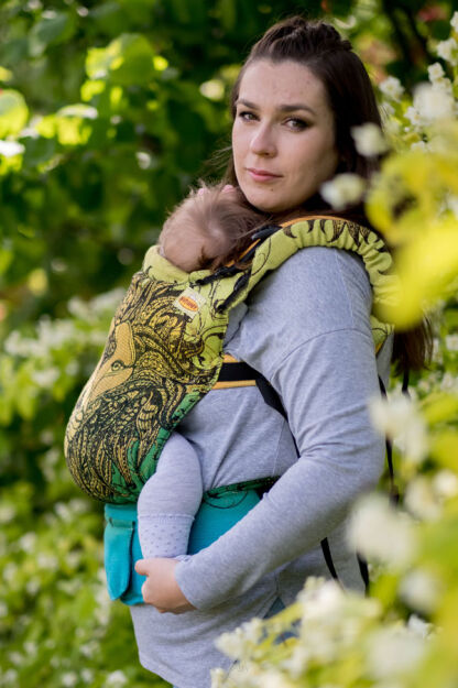 Friendly Lion Viridi, NatiGrow Adjustable Carrier, [25% Leinen, 75% Baumwolle]