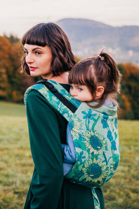 Sunflowers Green, ONBUHIMO CARRIER, [100% Baumwolle]