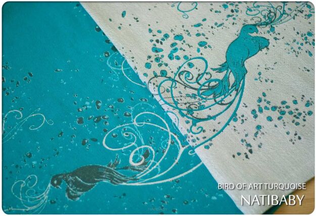 Tragetuch Natibaby Muster Bird Of Art Turquoise 05.jpg