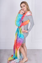 Oxytocin Rainbow, CHUSTA KÓŁKOWA, ram.pł., [100% bawełna] chusta dla dziecka, chusty dla dzieci, chusta dla niemowląt, chusty dla niemowląt, chusta do noszenia dziecka, chusty do noszenia dzieci, bezpieczna chusta, bezpieczne chusty