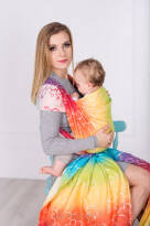 Oxytocin Rainbow, CHUSTA KÓŁKOWA, ram.pł., [100% bawełna] chusta dla dziecka, chusty dla dzieci, chusta dla niemowląt, chusty dla niemowląt, chusta do noszenia dziecka, chusty do noszenia dzieci, bezpieczna chusta, bezpieczne chusty