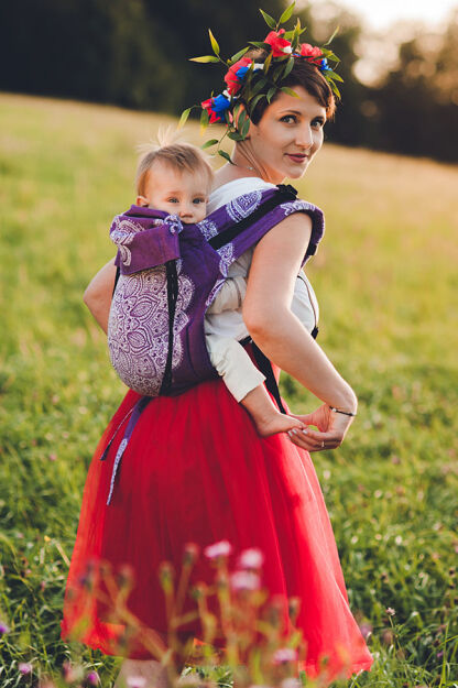 Onbuhimo Carrier Adornos Indios Purple