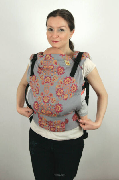 BABY Folk sunset, NATIGO carrier [100% Baumwolle]