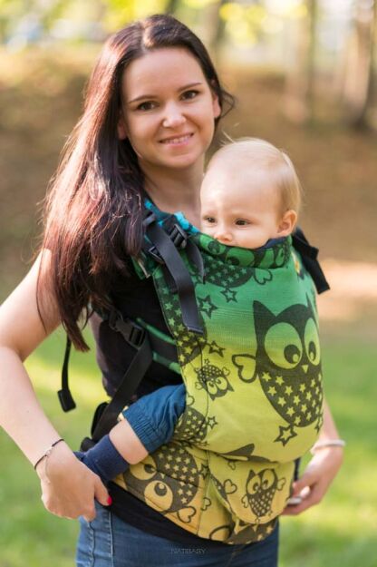 Magnificent Owls Night, NatiGrow Adjustable Carrier, [40% Leinen, 60% Baumwolle]