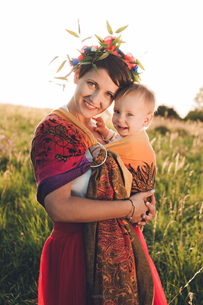 Friendly Lion Red, Ring Sling [100% Baumwolle]