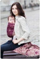 Ring Sling Natibaby Muster Crane Maroon ses1.jpg