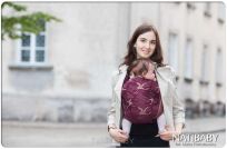 Ring Sling Natibaby Muster Crane Maroon ses3.jpg