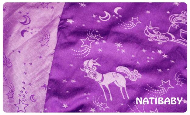 Ring Sling Natibaby Muster Unicorns UNICORNS-ROZ-FIO2.jpg