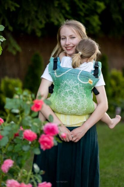Sibillinya Light Green NatiGo Carrier [70% cotton, 30% hemp]